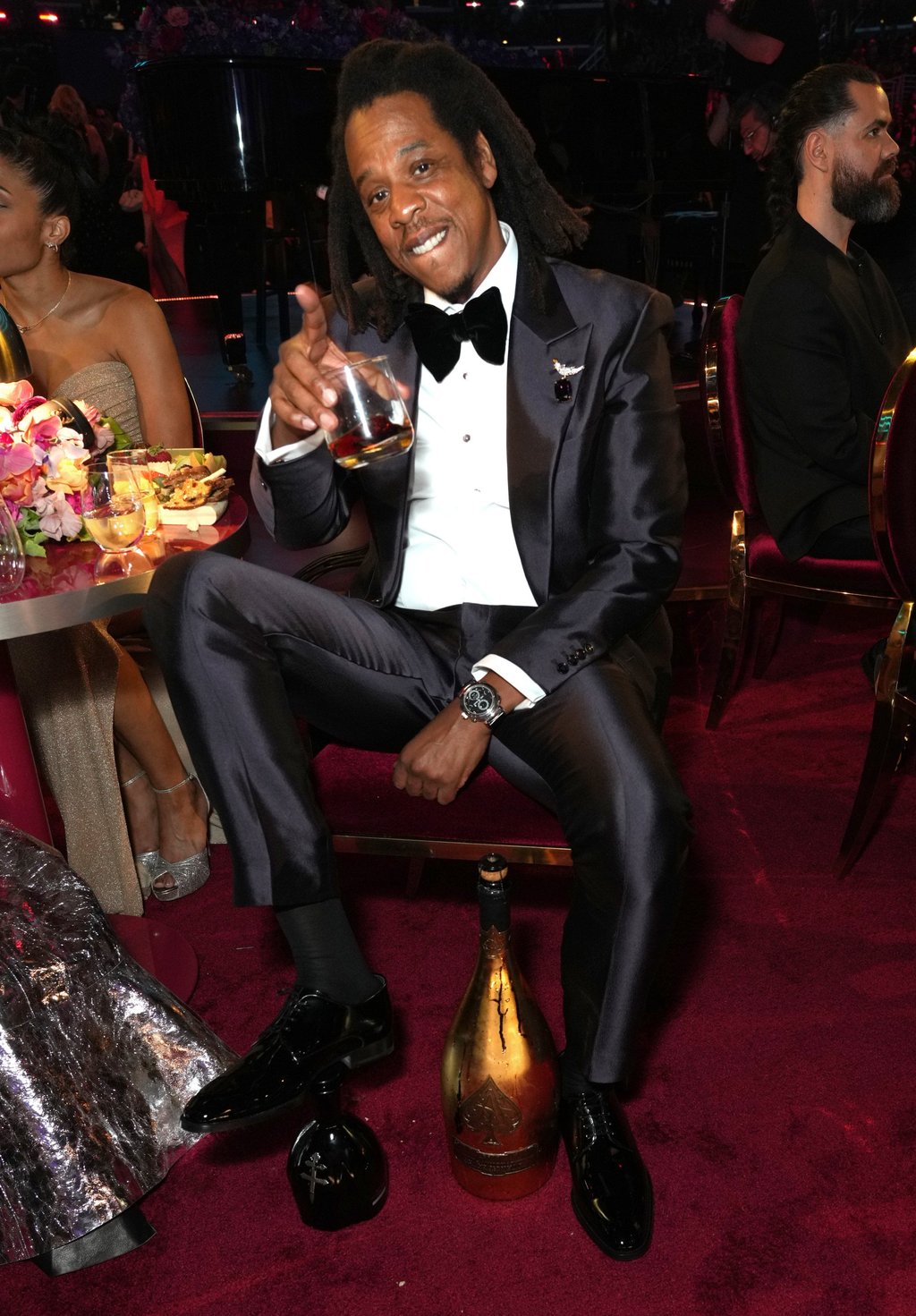 Jay-Z, a collector of the extravagant timepieces, sports a Patek Philippe Grandmaster Chime 6300g at the 65th Grammy Awards in 2023. Photo: Kevin Mazur/Getty Images for The Recording Academy