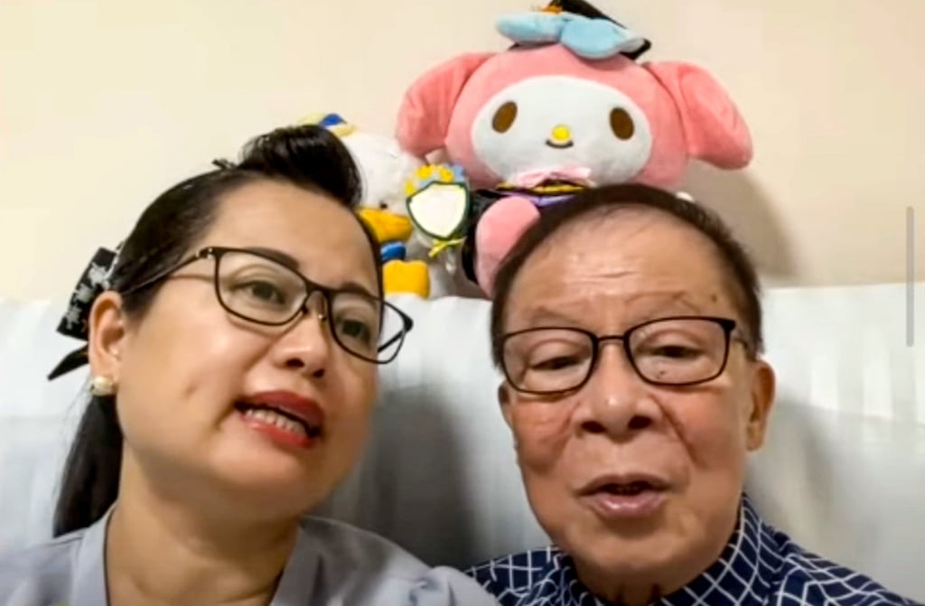 Ho and Ye Xiuding were thrust into the public spotlight after the couple appeared on a prime-time television programme in 2024. Photo: YouTube/channelattack