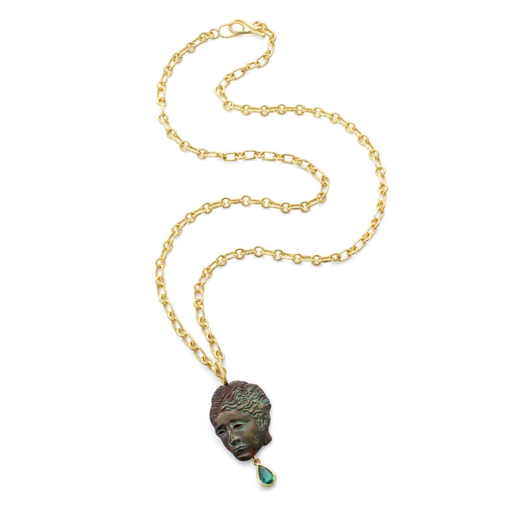 Hypatia (Small Green) pendant in bronze, by Joy BC. Photo: Handout