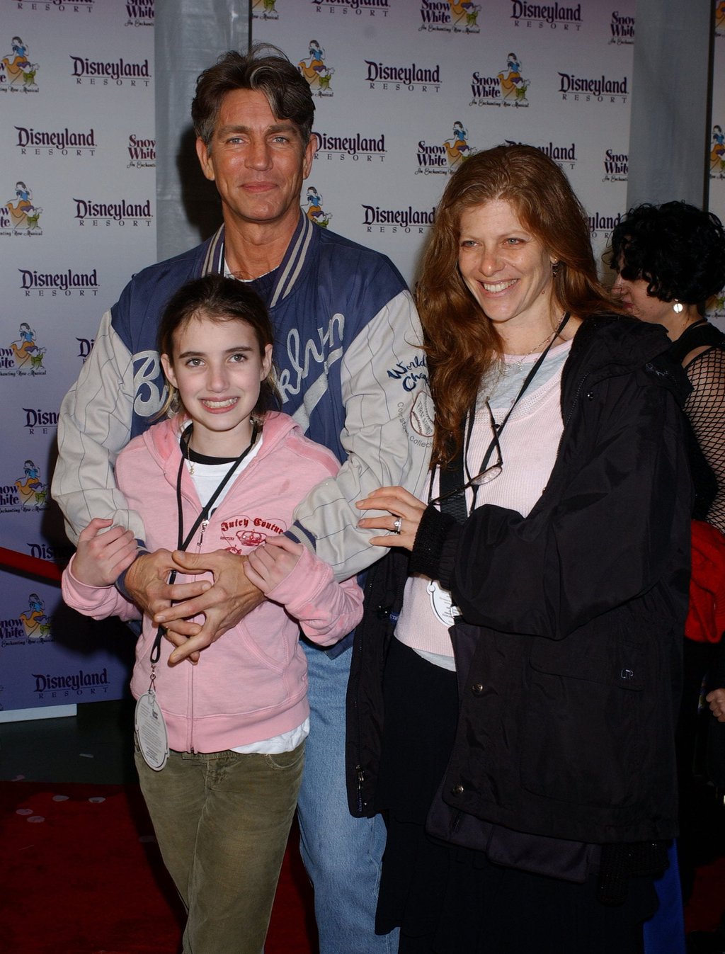 Eric Roberts, daughter Emma and wife Eliza at Fantasyland Theatre in Disneyland in Anaheim. Photo: WireImage Eric Roberts, daughter Emma and wife Eliza at Fantasyland Theatre in Disneyland in Anaheim. Photo: WireImage