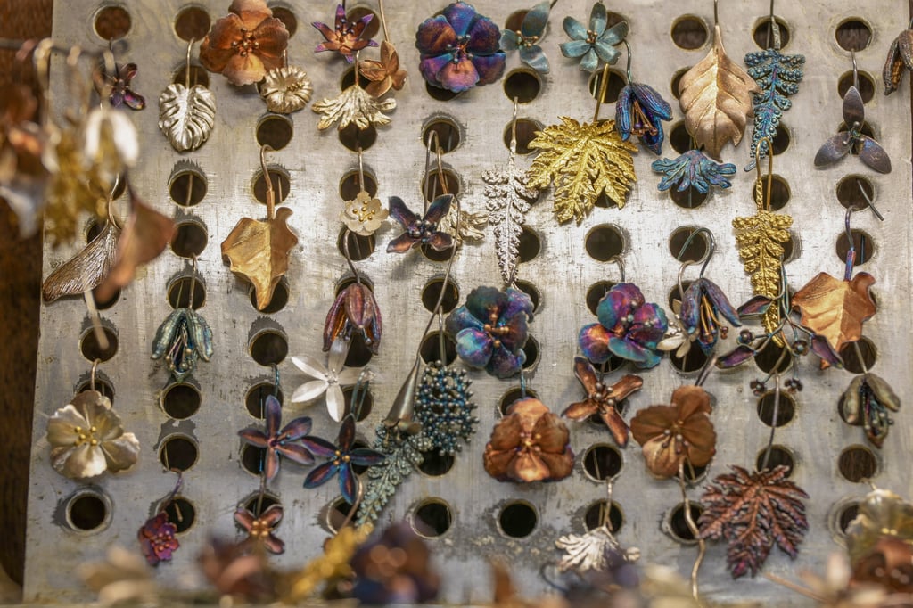 A selection of The Polska Traveller’s jewellery pieces are displayed at its Sai Ying Pun shop. Photo: Dickson Lee