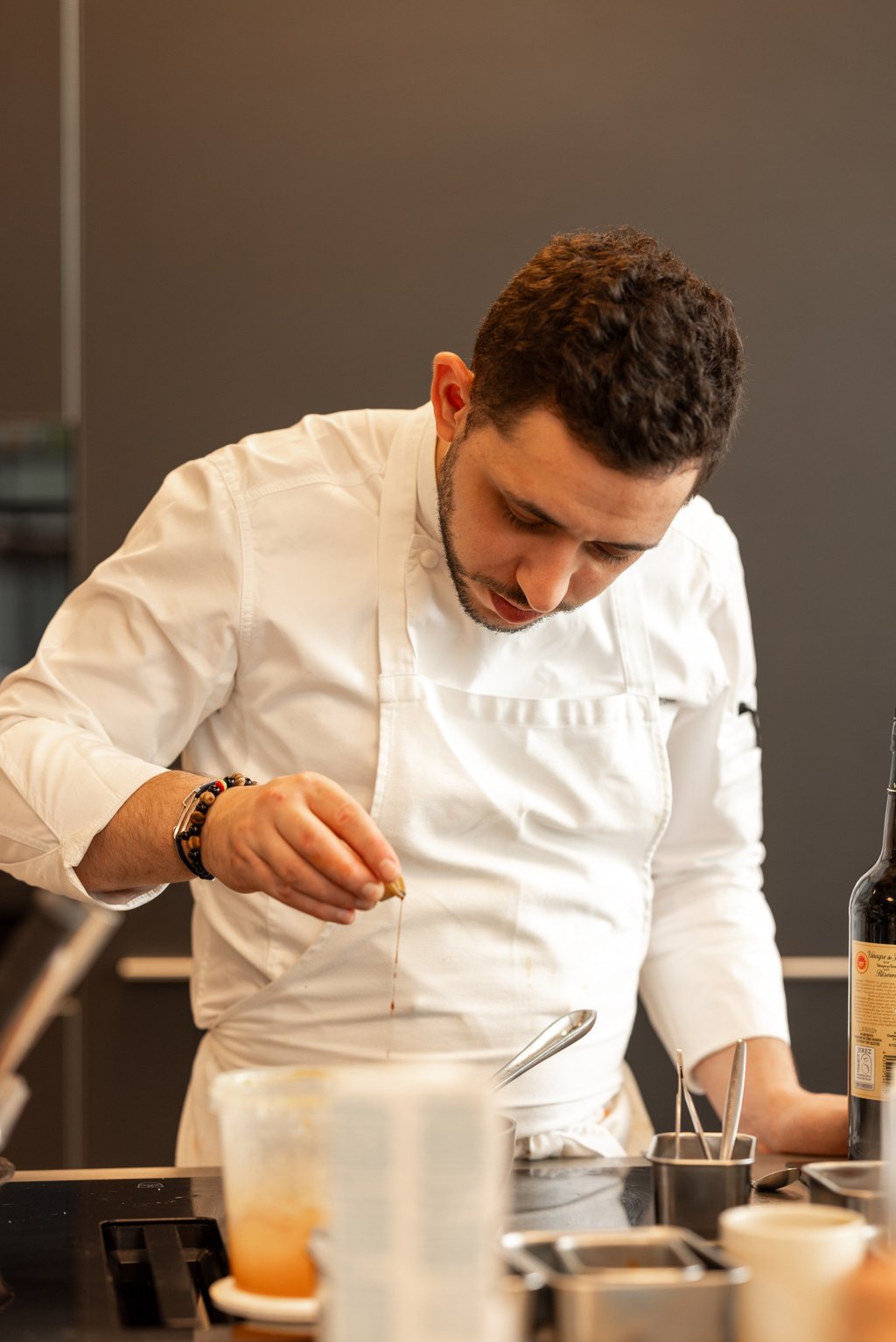Chef Marc Montovani at Cristal Room by Anne-Sophie Pic. Photo: Handout