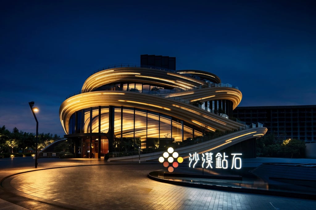 De Beers Group launched its Desert diamonds campaign at West Bund Orbit in Shanghai. Photo: Handout De Beers Group launched its Desert diamonds campaign at West Bund Orbit in Shanghai. Photo: Handout