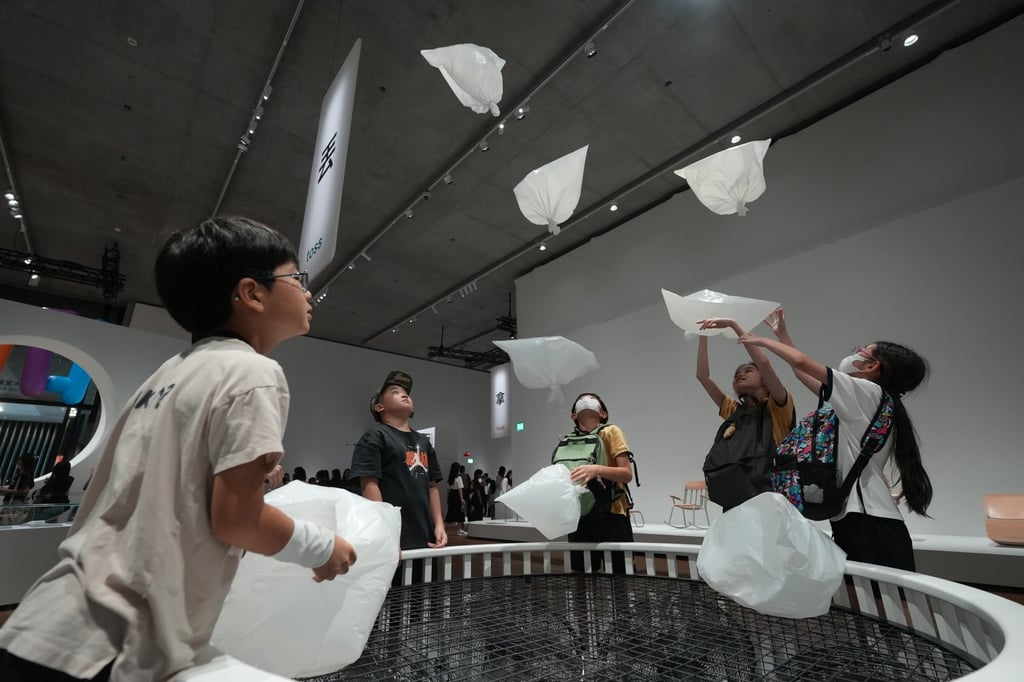 The “Do it!” interactive artwork at the M+ “Design Ah! Experience the Wonder of Everyday Design” exhibition. Photo: Sun Yeung The “Do it!” interactive artwork at the M+ “Design Ah! Experience the Wonder of Everyday Design” exhibition. Photo: Sun Yeung