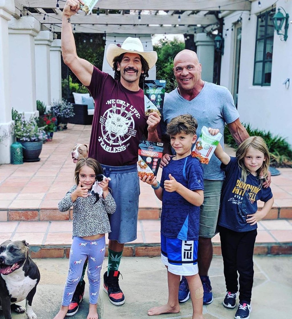 Wrestler Kurt Angle is the uncle of Jon Bernthal’s wife Erin Angle. Photo: @therealkurtangle/Instagram