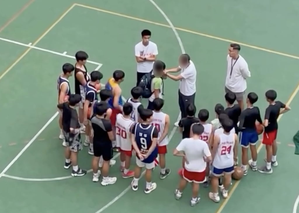 The footage at one point shows the coach forcing a player to slap himself as a punishment. Photo: Handout