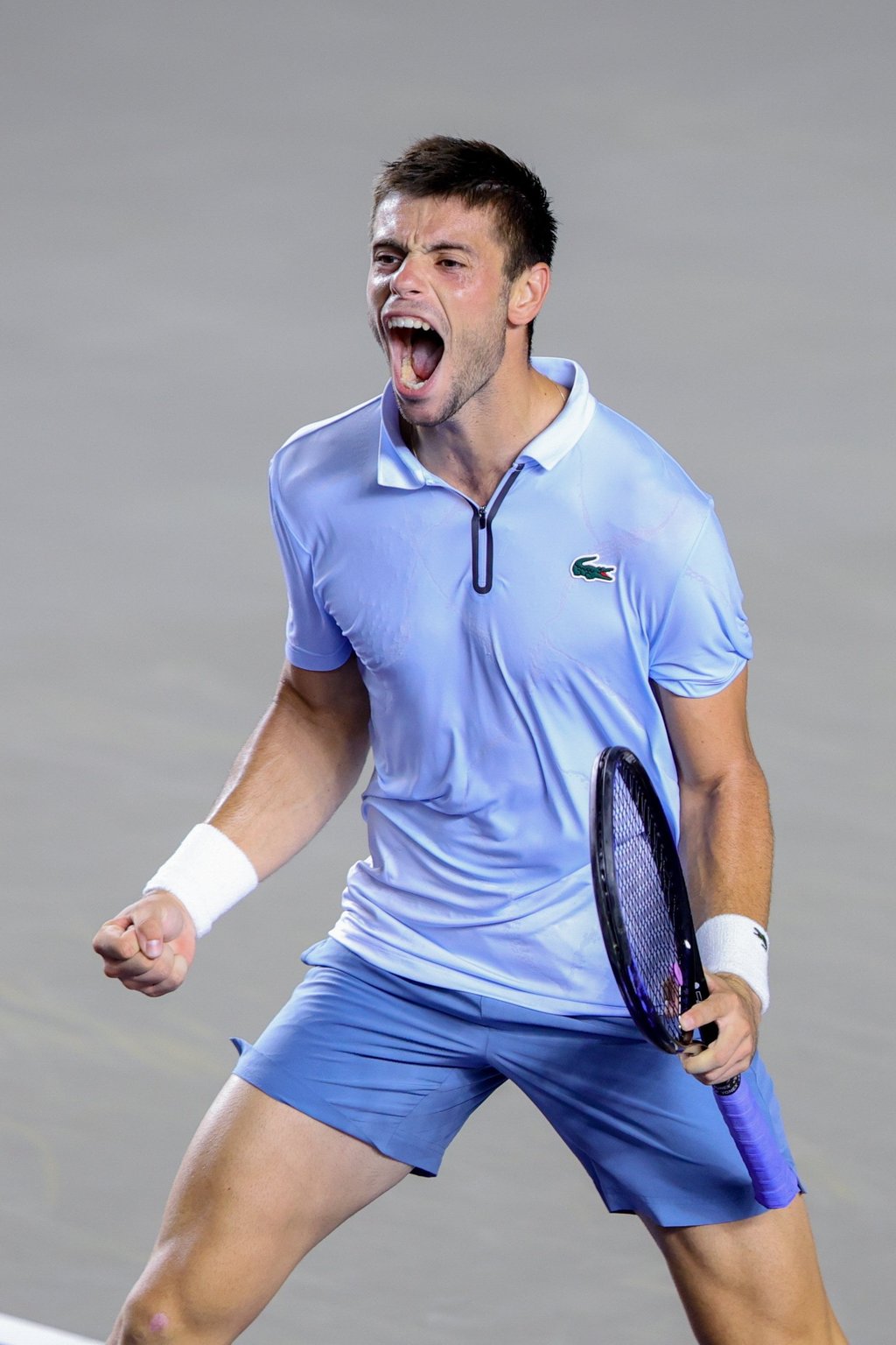 Arthur Gea joins Coleman Wong in the top 100 after his semi-final win. Photo: EPA