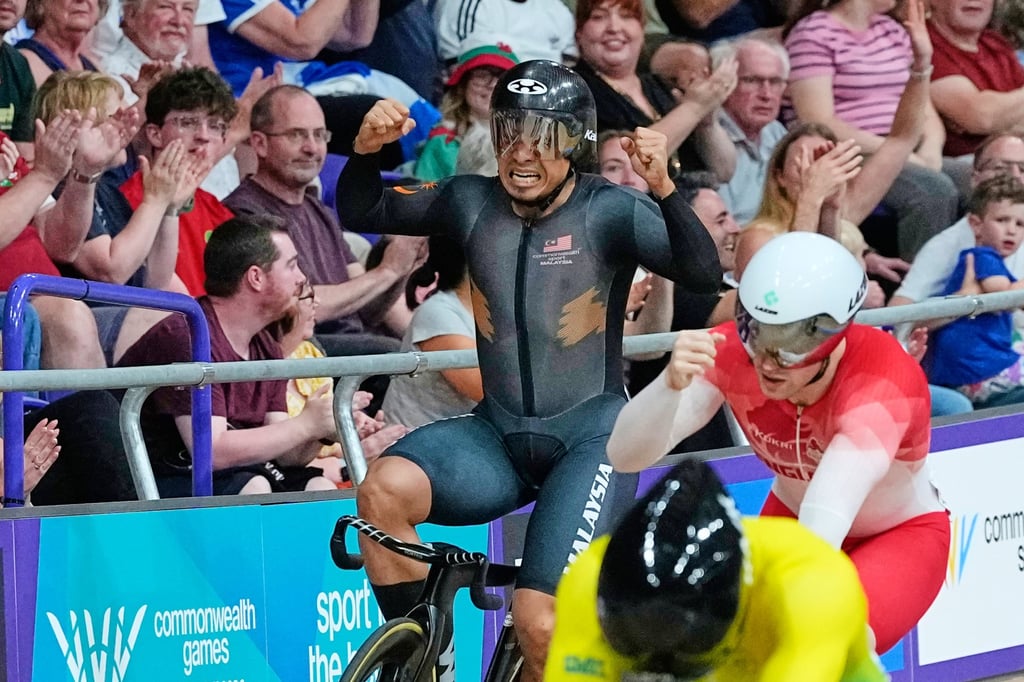 Azizulhasni Awang claimed just Malaysia’s second cycling gold ever at a Commonwealth Games. Photo: AP