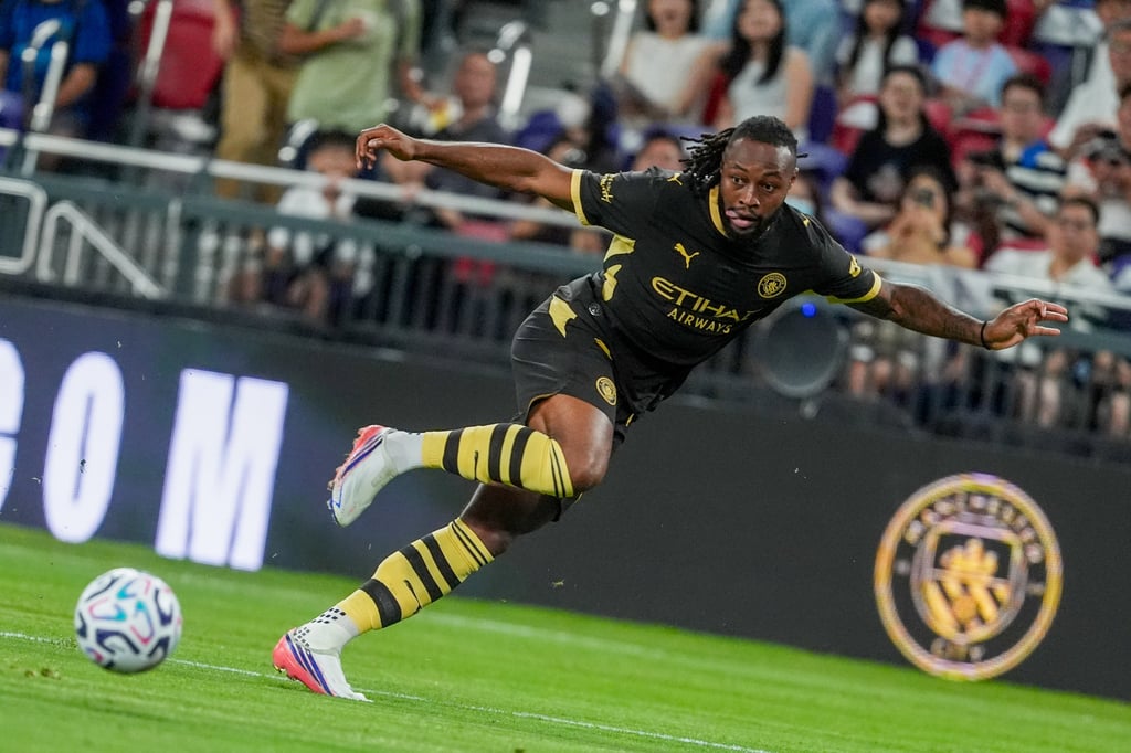 Manchester City’s Antoine Semenyo in action during his side’s Hong Kong Football Festival friendly against Inter Milan at Kai Tak Stadium. Photo: Elson Li Manchester City’s Antoine Semenyo in action during his side’s Hong Kong Football Festival friendly against Inter Milan at Kai Tak Stadium. Photo: Elson Li