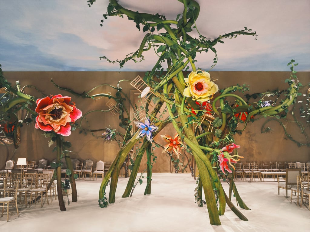 Chanel incorporated the mythical plant from the English fairy tale Jack and the Beanstalk into its haute couture fall/winter 2026-27 show. Photo: Handout Chanel incorporated the mythical plant from the English fairy tale Jack and the Beanstalk into its haute couture fall/winter 2026-27 show. Photo: Handout