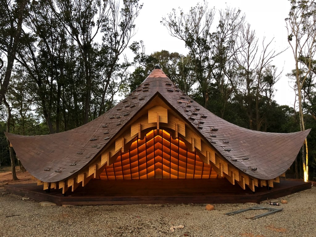 Tao is a Taoist temple in Taiwan, designed by Kengo Kuma and Associates. Photo: courtesy of Kengo Kuma and Associates Tao is a Taoist temple in Taiwan, designed by Kengo Kuma and Associates. Photo: courtesy of Kengo Kuma and Associates