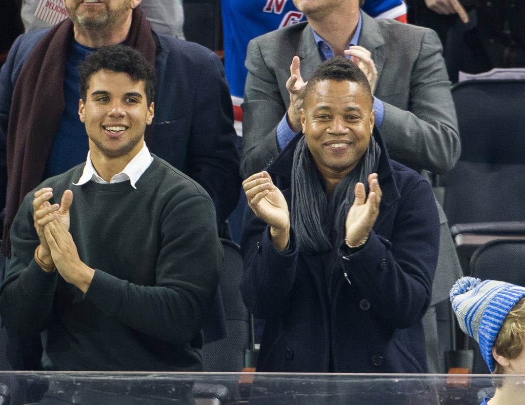 Mason Gooding and Cuba Gooding Jr at Madison Square Garden in 2016. Photo: GC Images Mason Gooding and Cuba Gooding Jr at Madison Square Garden in 2016. Photo: GC Images