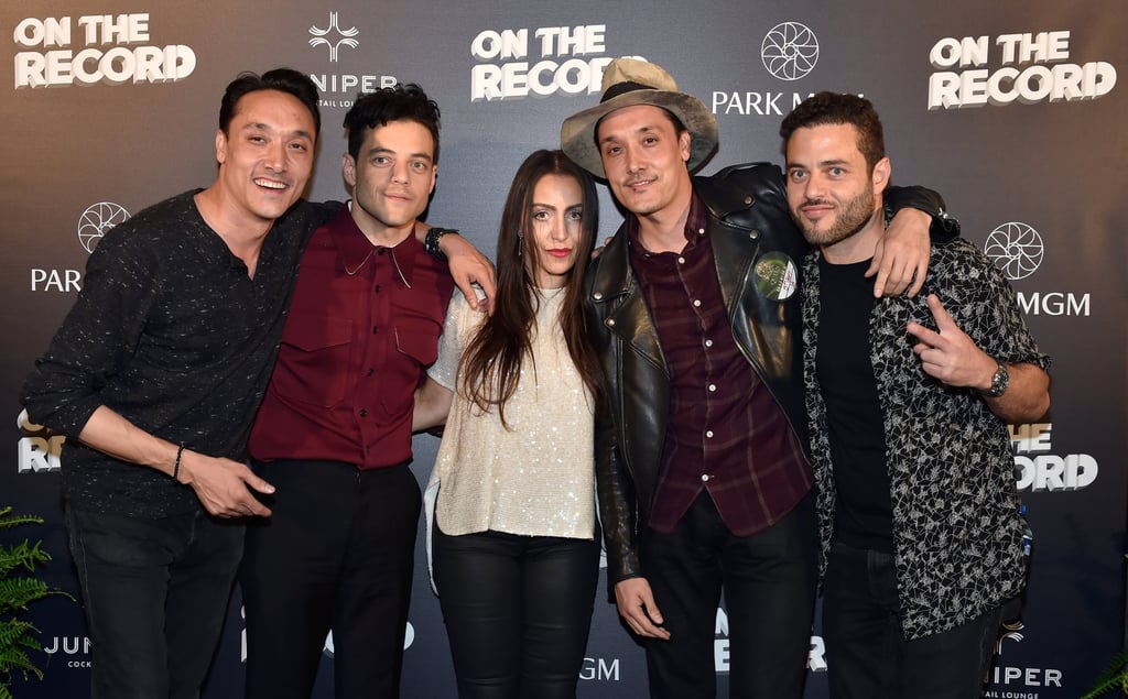 (From left) Jonnie Houston, Rami Malek, Jasmine Malek, Mark Houston and Sami Malek at a Queen + Adam Lambert show in Las Vegas in 2018. Photo: Getty Images (From left) Jonnie Houston, Rami Malek, Jasmine Malek, Mark Houston and Sami Malek at a Queen + Adam Lambert show in Las Vegas in 2018. Photo: Getty Images