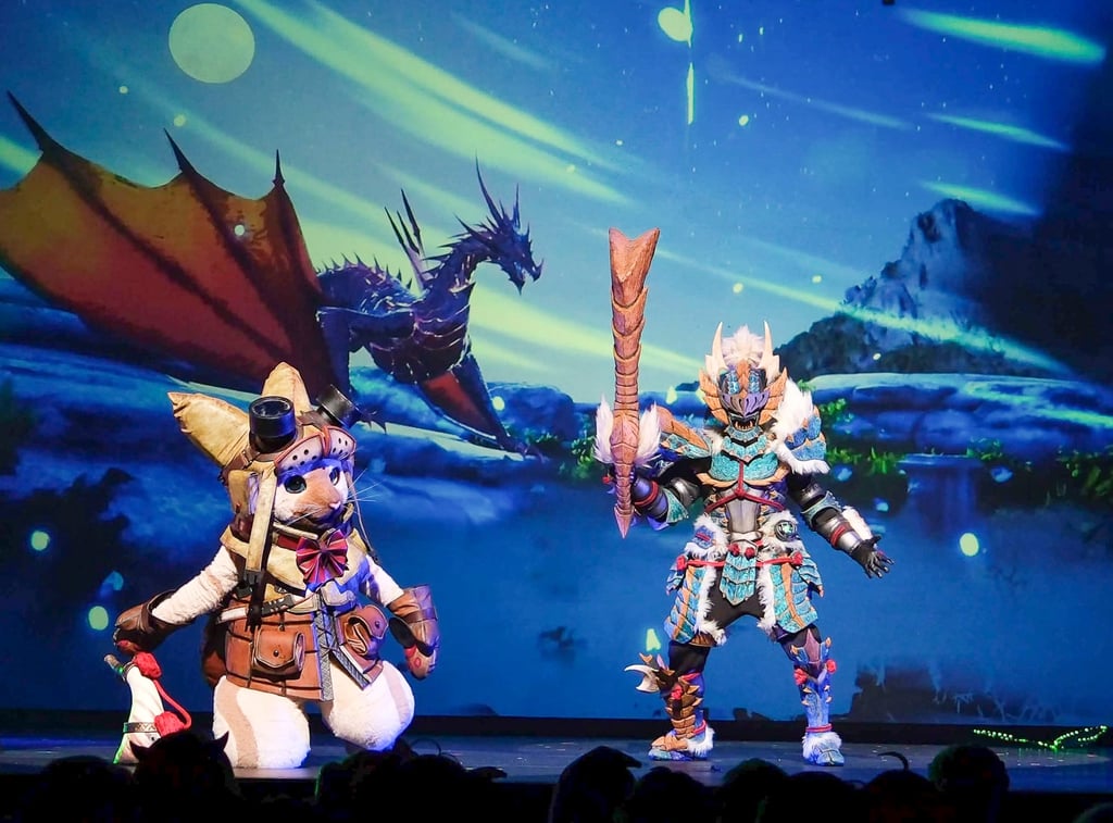 Hong Kong representatives Ar Lu (left) as bipedal cat Felyne and Ronnie Kui as Hunter at the World Cosplay Summit in Nagoya, Japan, on August 2, 2026. Photo: Ani-Com & Games Hong Kong representatives Ar Lu (left) as bipedal cat Felyne and Ronnie Kui as Hunter at the World Cosplay Summit in Nagoya, Japan, on August 2, 2026. Photo: Ani-Com & Games