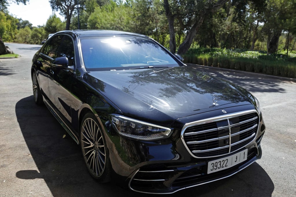 A car believed to be carrying Gianni Infantino arriving at Fifa’s Africa office in Sale on Wednesday. Photo: AFP A car believed to be carrying Gianni Infantino arriving at Fifa’s Africa office in Sale on Wednesday. Photo: AFP