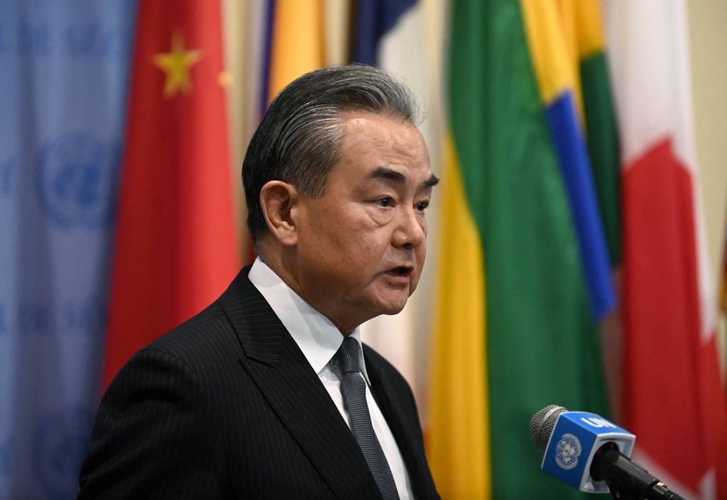 Chinese Foreign Minister Wang Yi said Israel’s actions in Gaza had “gone beyond self-defence”. Photo: AFP