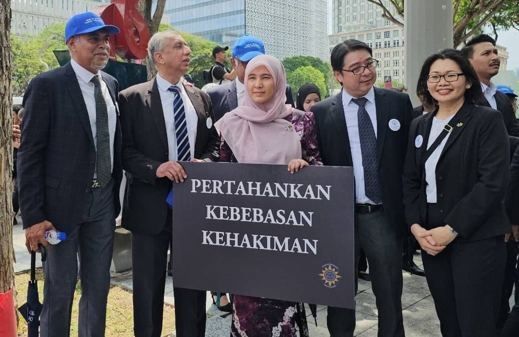 PKR deputy president Nurul Izzah Anwar takes part in the Malaysian Bar march for judicial independence in July 2025. Photo: Handout