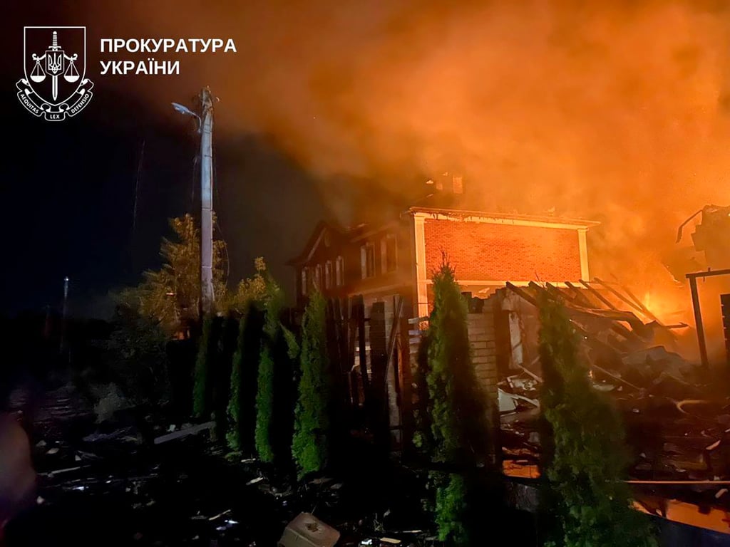At least three people including a child were killed, and four injured, during the latest Russian attack on Ukraine’s capital Kyiv and nearby areas. Photo: Handout via EPA At least three people including a child were killed, and four injured, during the latest Russian attack on Ukraine’s capital Kyiv and nearby areas. Photo: Handout via EPA