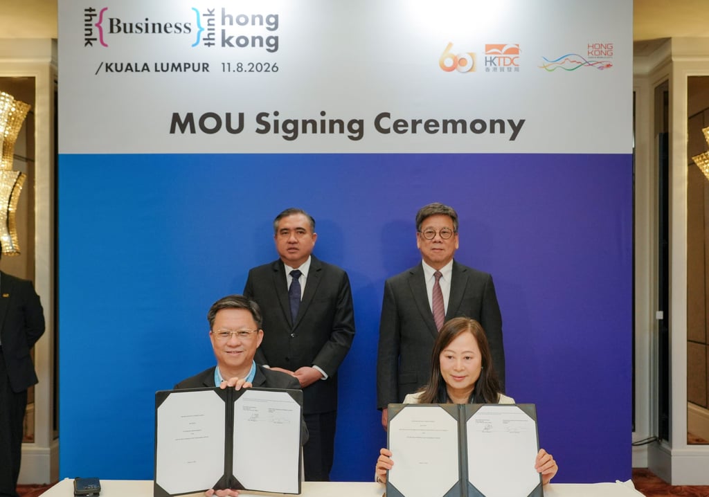 Star Media Group Berhad group CEO Chan Seng Fatt (front, left) and SCMP publisher Tammy Tam sign a memorandum of understanding in Kuala Lumpur, strengthening cooperation between the SCMP and the publisher of Malaysian English-language daily The Star. Photo: Handout Star Media Group Berhad group CEO Chan Seng Fatt (front, left) and SCMP publisher Tammy Tam sign a memorandum of understanding in Kuala Lumpur, strengthening cooperation between the SCMP and the publisher of Malaysian English-language daily The Star. Photo: Handout