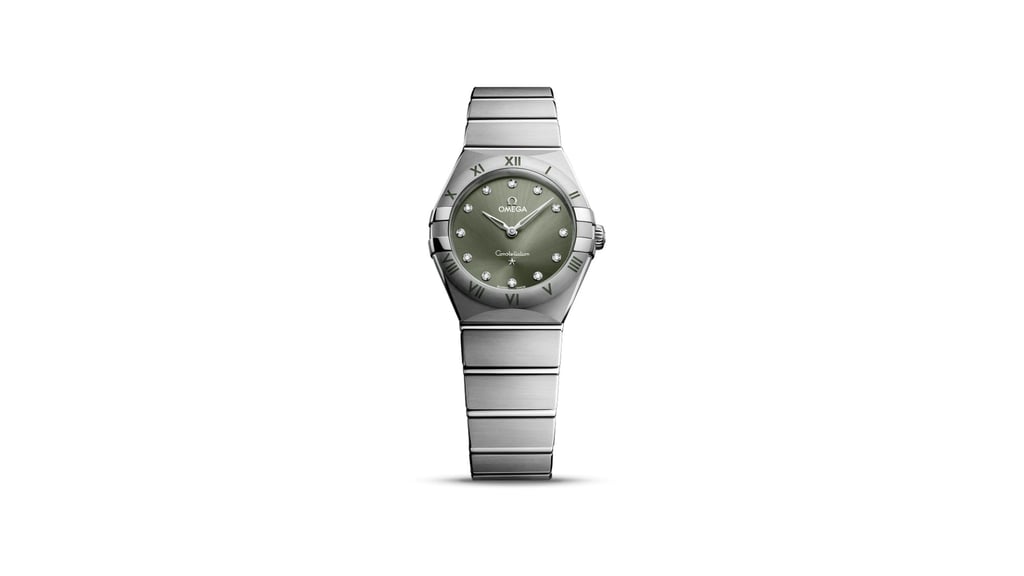 The Matcha Green Omega Constellation 28mm. Photo: Handout The Matcha Green Omega Constellation 28mm. Photo: Handout