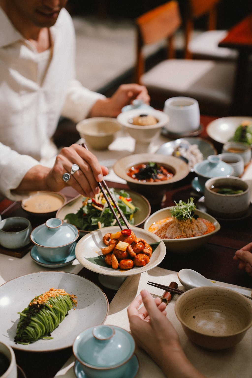 Vegetarian dishes at Michelin-starred Mi Xun Teahouse. Photo: Handout Vegetarian dishes at Michelin-starred Mi Xun Teahouse. Photo: Handout