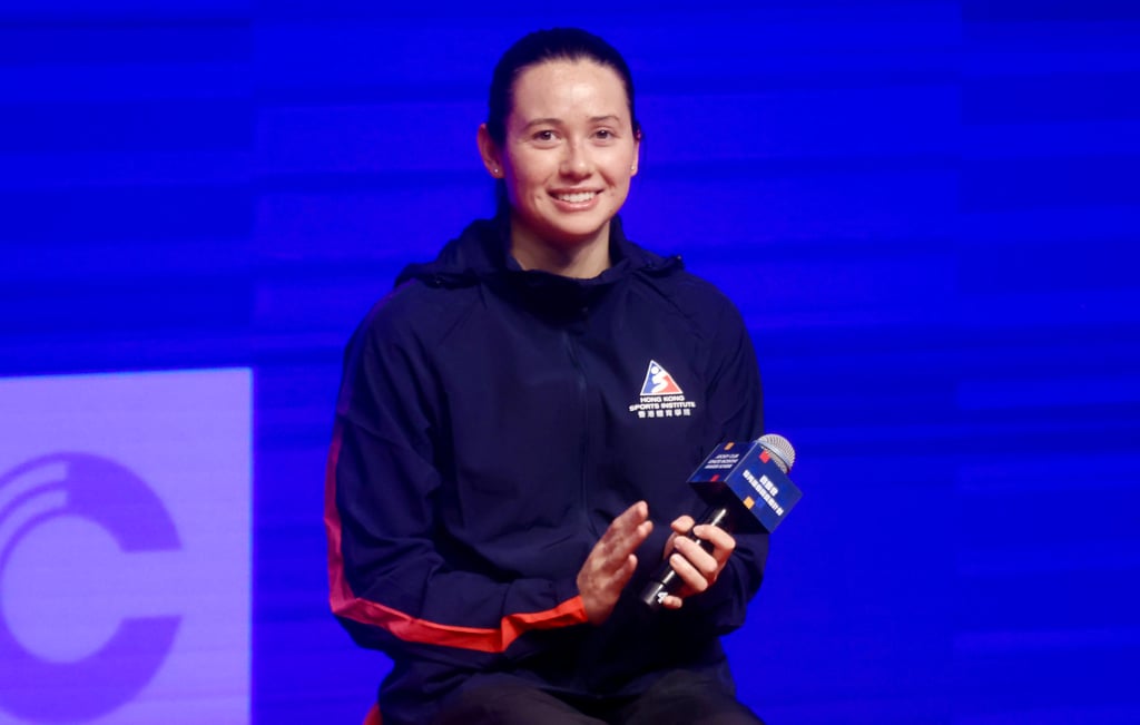 Siobhan Haughey attends an event to launch the new Jockey Club Athlete Incentive Awards Scheme. Photo: Jonathan Wong