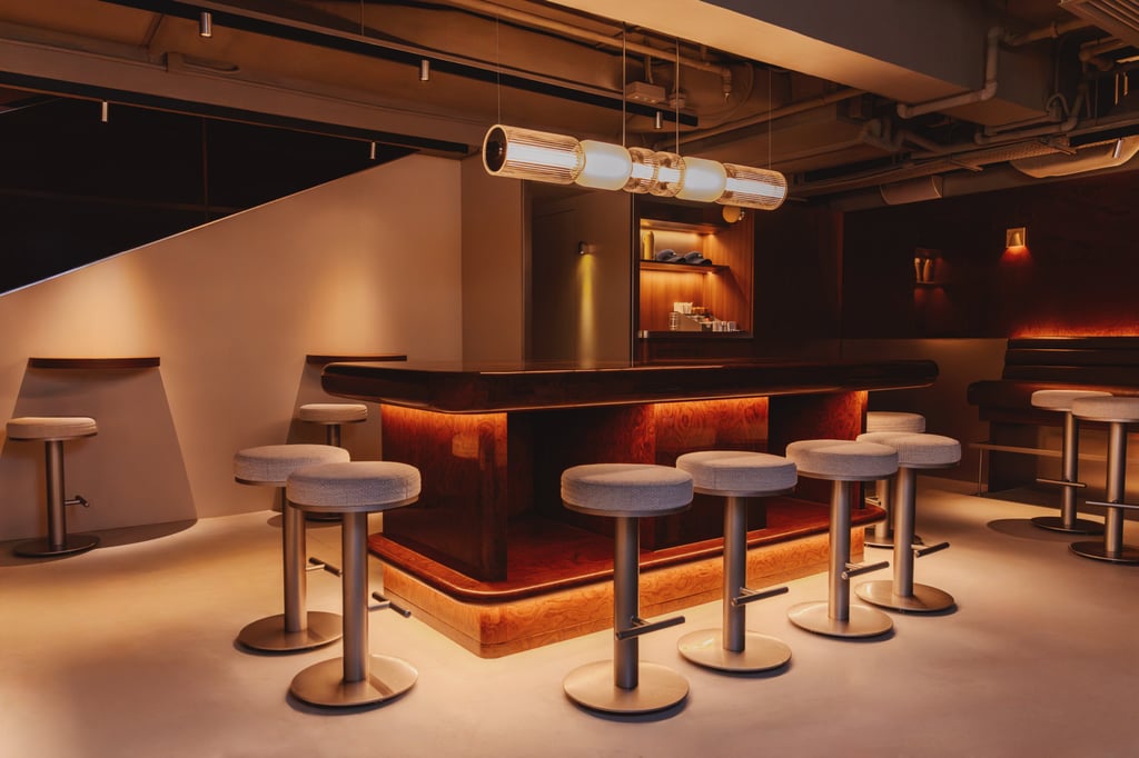 Mid-century modern interiors create a casual atmosphere at Fello. Photo: Jocelyn Tam