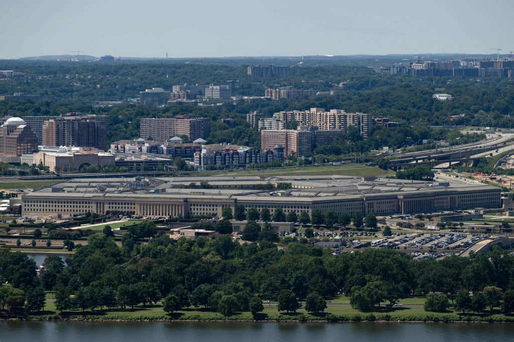The Pentagon, in Arlington, Virginia, seen from the Washington Monument observation deck on the National Mall in Washington. Photo: AFP The Pentagon, in Arlington, Virginia, seen from the Washington Monument observation deck on the National Mall in Washington. Photo: AFP