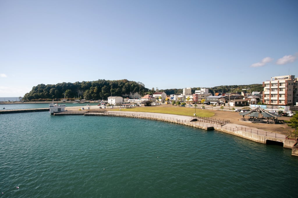 The port town of Ogi, in the south of Sado Island. Photo: Shutterstock The port town of Ogi, in the south of Sado Island. Photo: Shutterstock