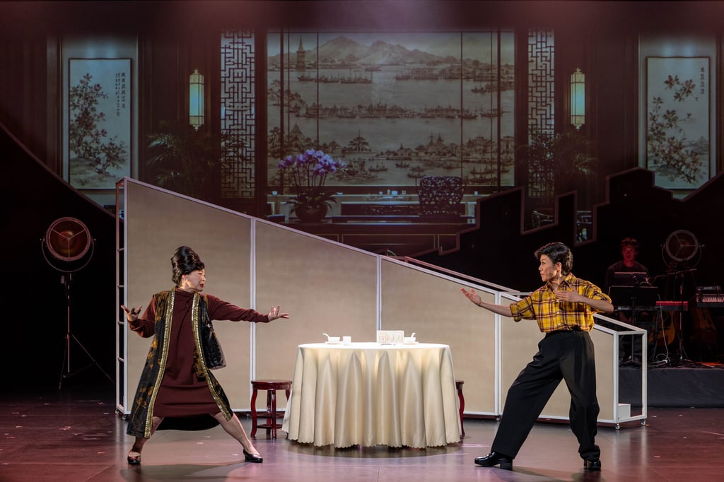 Luna Shaw (left) and Kearen Pang in a scene from A Taste of Home. Photo: courtesy of Windmill Grass Theatre