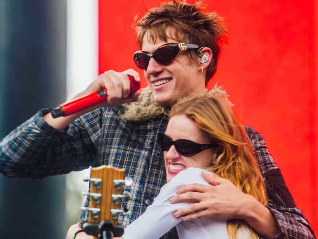 Malcolm Todd and his older sister Audrey Hobert at Outside Lands 2026. Photo: @outsidelands/Instagram Malcolm Todd and his older sister Audrey Hobert at Outside Lands 2026. Photo: @outsidelands/Instagram