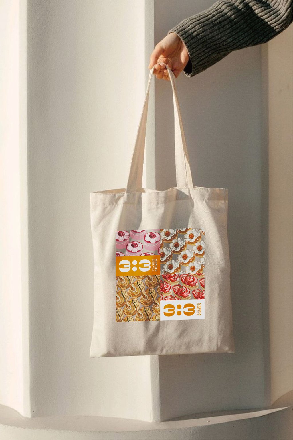 A limited-edition tote bag, part of the “Tea Time Stories” exhibition at Cordis, Hong Kong. Photo: courtesy Cordis, Hong Kong A limited-edition tote bag, part of the “Tea Time Stories” exhibition at Cordis, Hong Kong. Photo: courtesy Cordis, Hong Kong