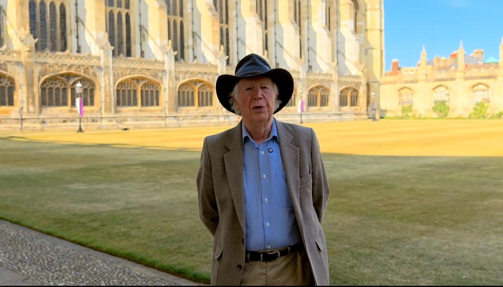 Professor Alan Macfarlane has become a social media heartthrob in China. Photo: Douyin