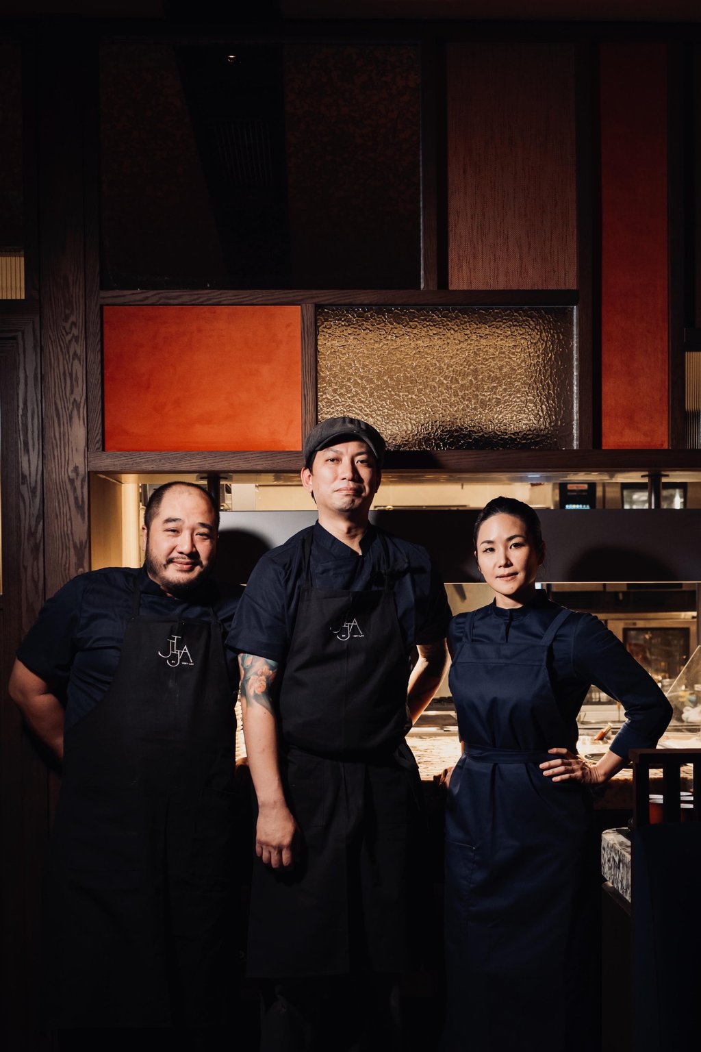 (From left) Pastry chef Victor Hung, head chef Sean Yuen and Vicky Lau. Photo: Handout