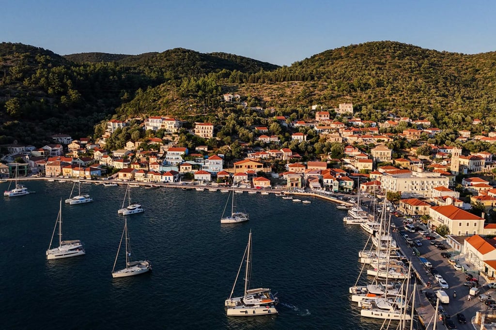 The town of Vathy on the Greek island of Ithaca. The island has never been a regular stop for travellers and is far from Greece’s main tourist hubs. Photo: AFP