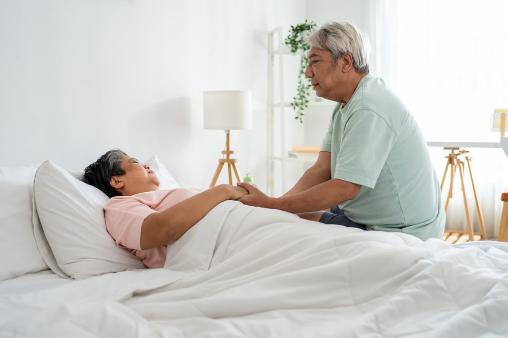 Physical intimacy often ebbs in couples where one partner has dementia, but it is rarely spoken about. Photo: Shutterstock Physical intimacy often ebbs in couples where one partner has dementia, but it is rarely spoken about. Photo: Shutterstock