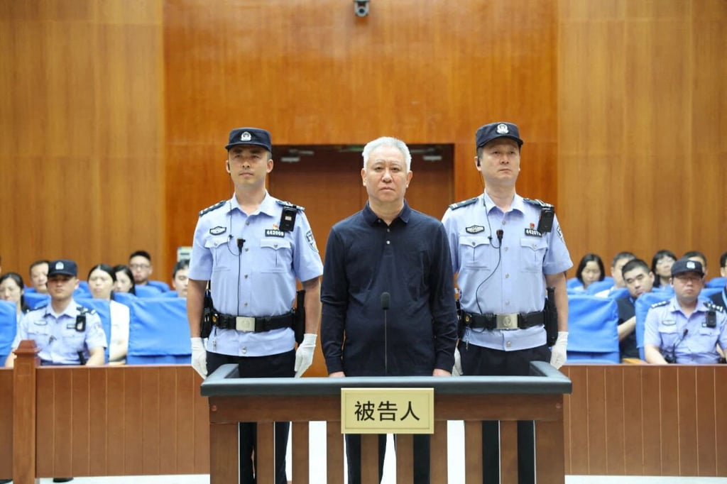 Hui Ka-yan, the founder of China’s Evergrande Group, in court in Shenzhen on Thursday. Photo: Reuters Hui Ka-yan, the founder of China’s Evergrande Group, in court in Shenzhen on Thursday. Photo: Reuters