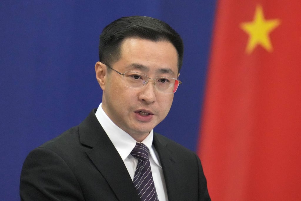 Chinese Foreign Ministry spokesman Lin Jian has described such criticisms as interference in the nation’s internal affairs. Photo: Kyodo Chinese Foreign Ministry spokesman Lin Jian has described such criticisms as interference in the nation’s internal affairs. Photo: Kyodo