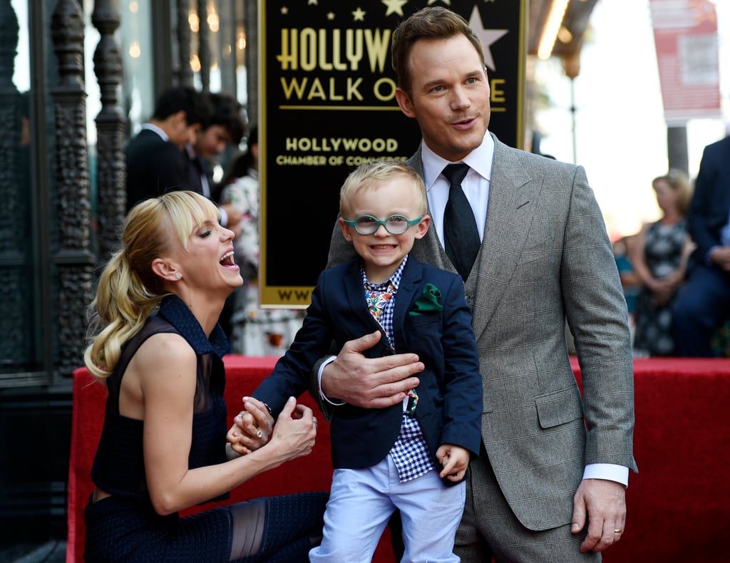 Chris Pratt, Anna Faris and their son Jack when Pratt received a star on the Hollywood Walk of Fame in 2017 – the couple separated later that year. Photo: AP Chris Pratt, Anna Faris and their son Jack when Pratt received a star on the Hollywood Walk of Fame in 2017 – the couple separated later that year. Photo: AP