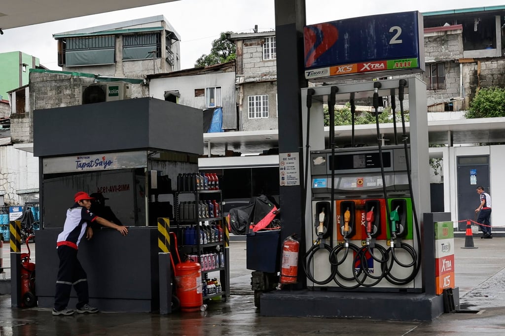 A petrol station in Manila. The World Bank has reduced its 2026 growth outlook for the Philippines, citing surges in global oil prices among other issues. Photo: EPA A petrol station in Manila. The World Bank has reduced its 2026 growth outlook for the Philippines, citing surges in global oil prices among other issues. Photo: EPA