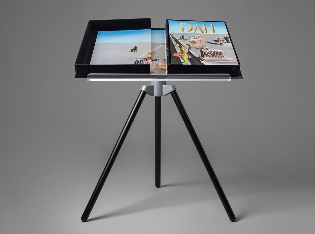 Marc Newson x Taschen tripod bookstand. Photo: Handout Marc Newson x Taschen tripod bookstand. Photo: Handout