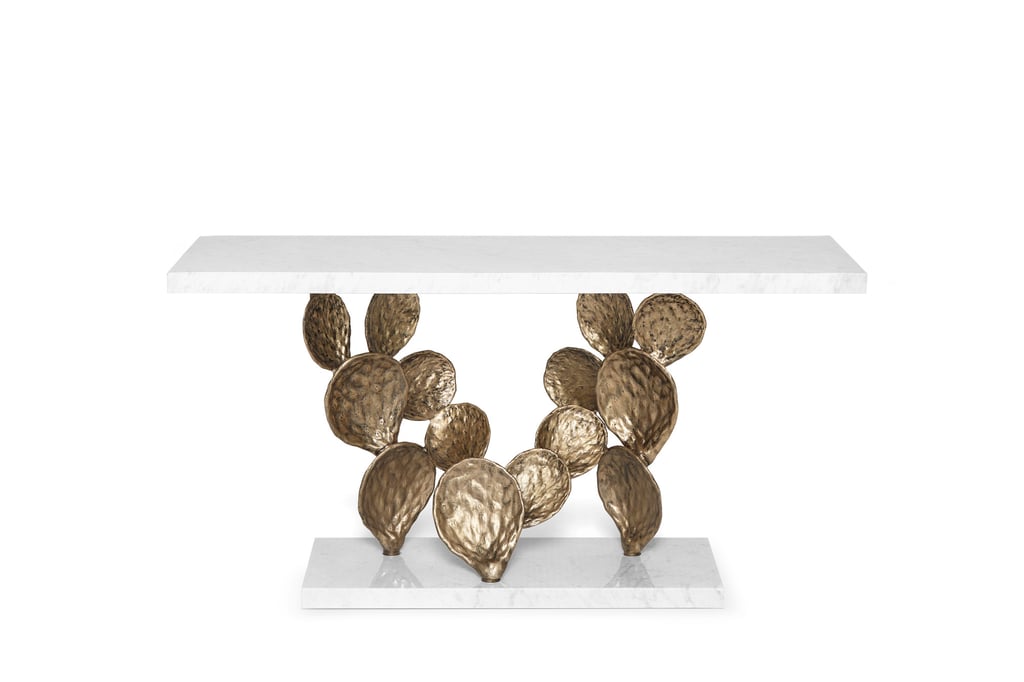 Ginger & Jagger marble and brass console. Photo: Handout Ginger & Jagger marble and brass console. Photo: Handout