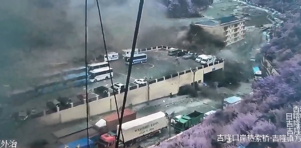 The authorities have closed the roads leading to the disaster site for the next seven days. Photo: Handout The authorities have closed the roads leading to the disaster site for the next seven days. Photo: Handout