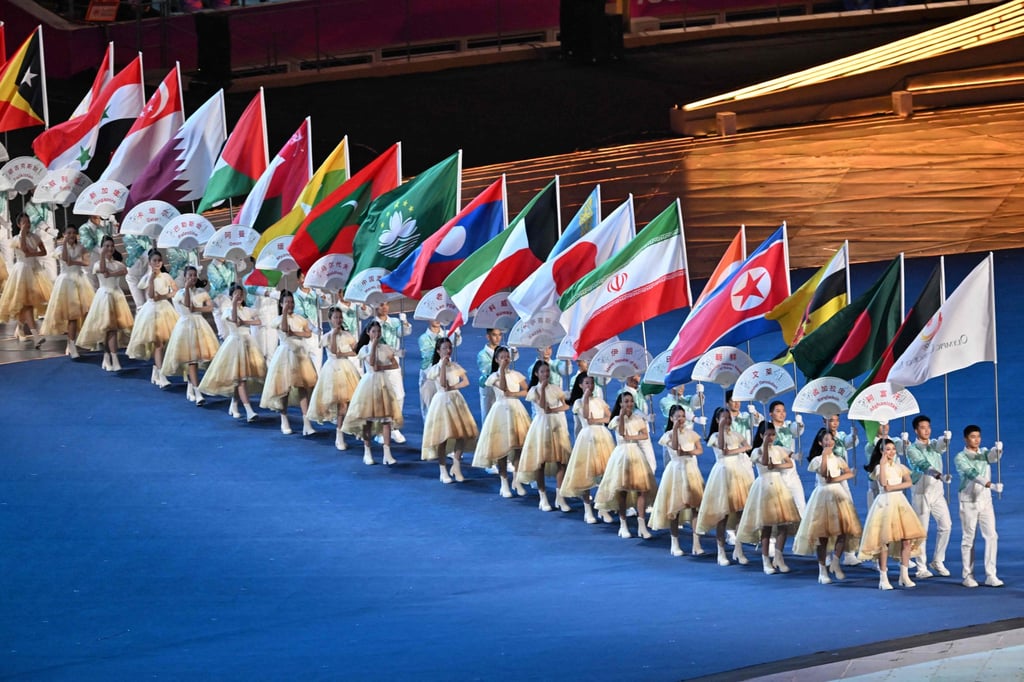 The Hangzhou Games in 2023 were the largest Asian Games on record. Photo: AFP The Hangzhou Games in 2023 were the largest Asian Games on record. Photo: AFP