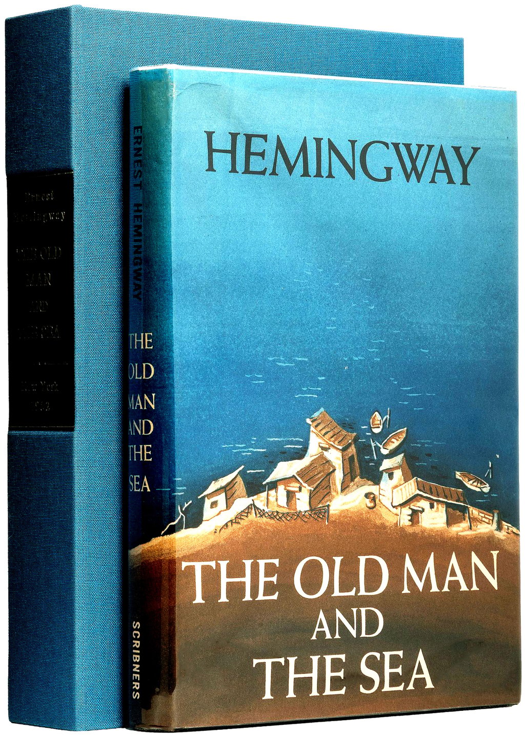 Ernest Hemingway’s The Old Man and the Sea, at Lok Man Rare Books. Photo: Potter & Potter Auctions Ernest Hemingway’s The Old Man and the Sea, at Lok Man Rare Books. Photo: Potter & Potter Auctions