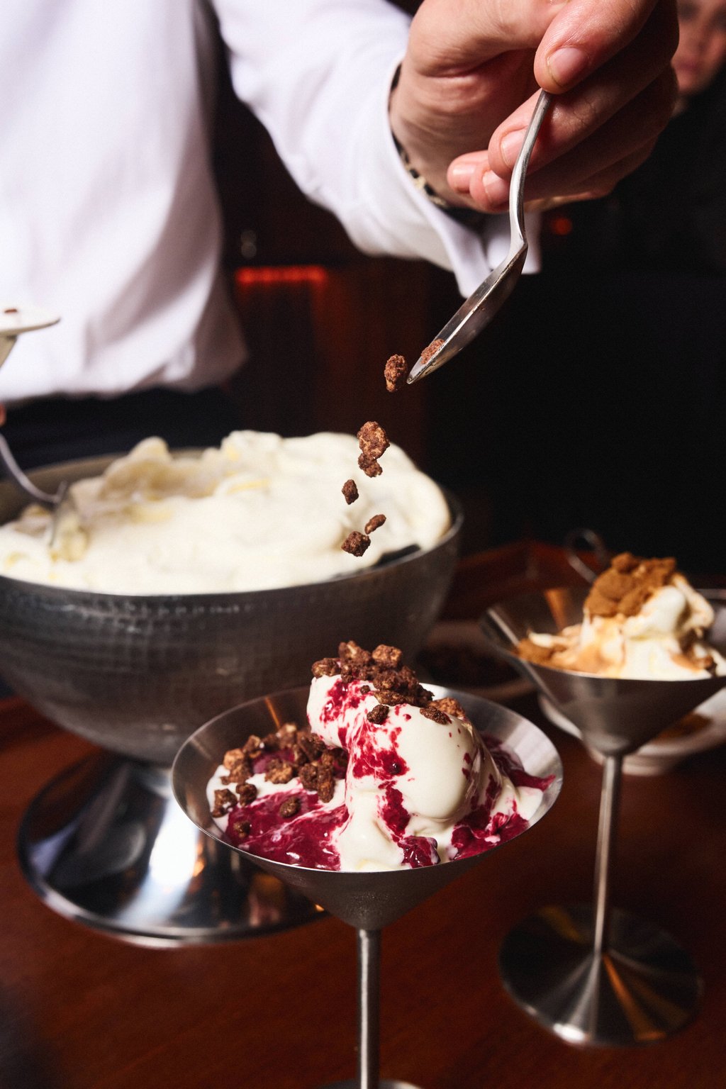 Gelato is churned and served at the table at Il Presidente in Central. Photo: Il Presidente Gelato is churned and served at the table at Il Presidente in Central. Photo: Il Presidente