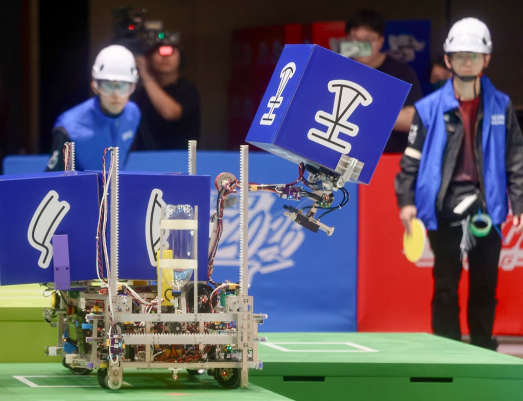 A robot demonstrates its abilities at Robocon Hong Kong 2026, at Hong Kong Science Park, in June. Photo: Jonathan Wong A robot demonstrates its abilities at Robocon Hong Kong 2026, at Hong Kong Science Park, in June. Photo: Jonathan Wong