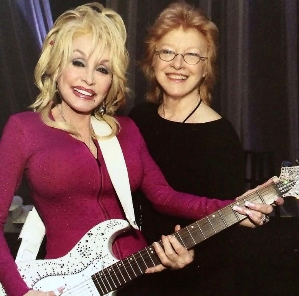 Judy Ogle (right) began archiving Dolly Parton’s costumes and memorabilia in the 1970s. Photo: @partonnews/Instagram Judy Ogle (right) began archiving Dolly Parton’s costumes and memorabilia in the 1970s. Photo: @partonnews/Instagram