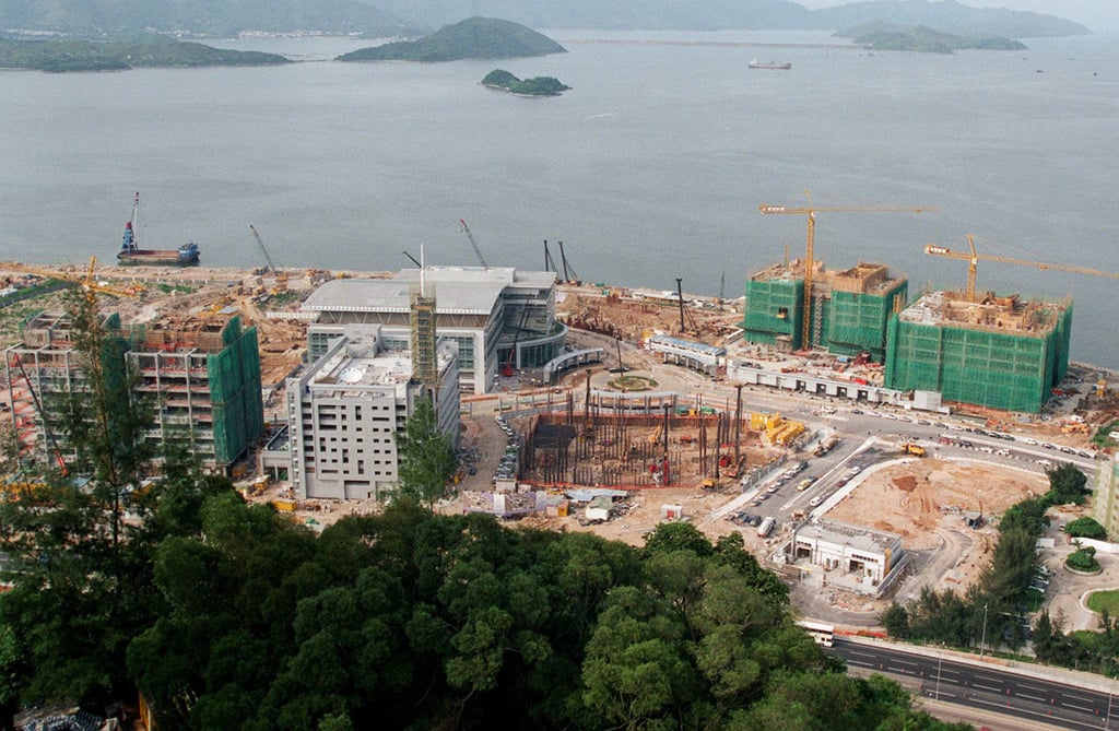 The Hong Kong Science Park under construction at Pak Shek Kok in May 2002. Photo: K. Y. Cheng The Hong Kong Science Park under construction at Pak Shek Kok in May 2002. Photo: K. Y. Cheng