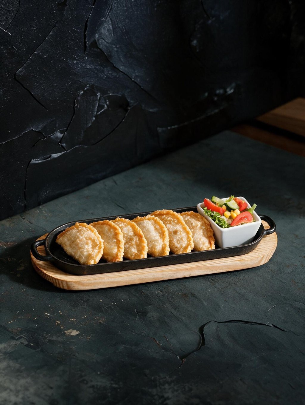 Khuushuur are deep-fried dough pastries filled with beef. Photo: Handout
